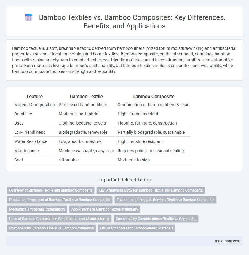 Bamboo Textiles vs. Bamboo Composites: Key Differences, Benefits, and Applications