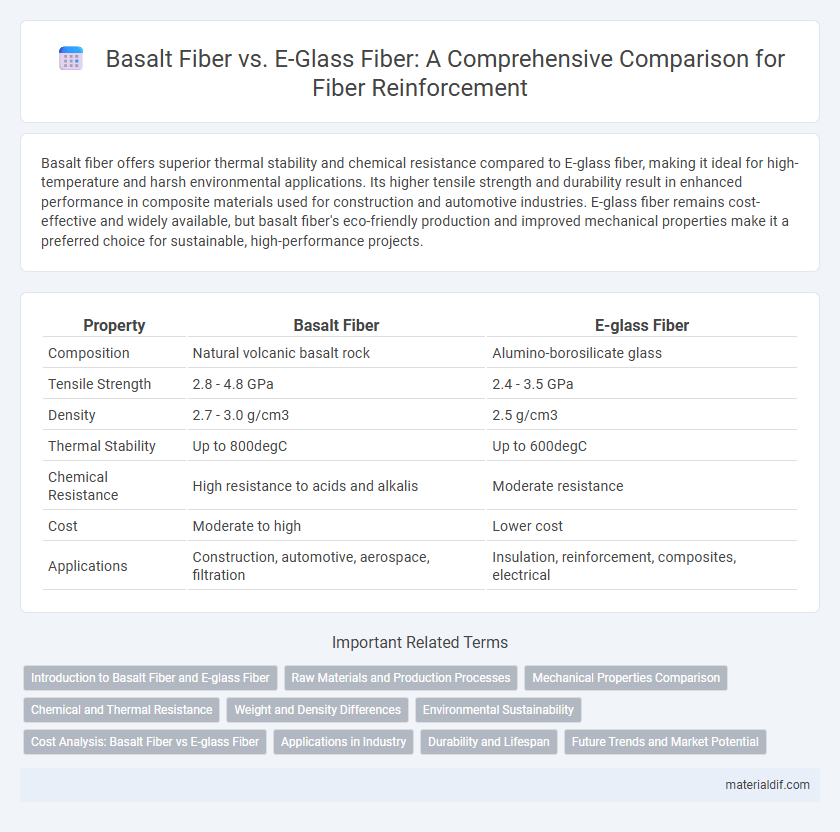 Basalt Fiber vs. E-Glass Fiber: A Comprehensive Comparison for Fiber Reinforcement