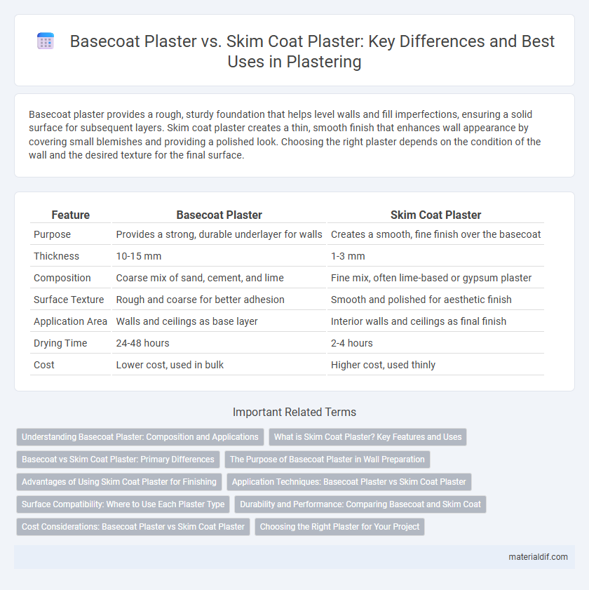 Basecoat Plaster vs. Skim Coat Plaster: Key Differences and Best Uses in Plastering