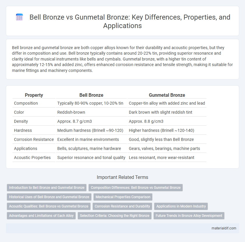 Bell Bronze vs Gunmetal Bronze: Key Differences, Properties, and Applications