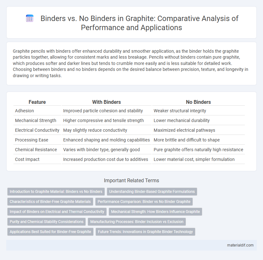 Binders vs. No Binders in Graphite: Comparative Analysis of Performance and Applications