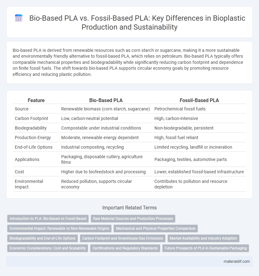 Bio-Based PLA vs. Fossil-Based PLA: Key Differences in Bioplastic Production and Sustainability
