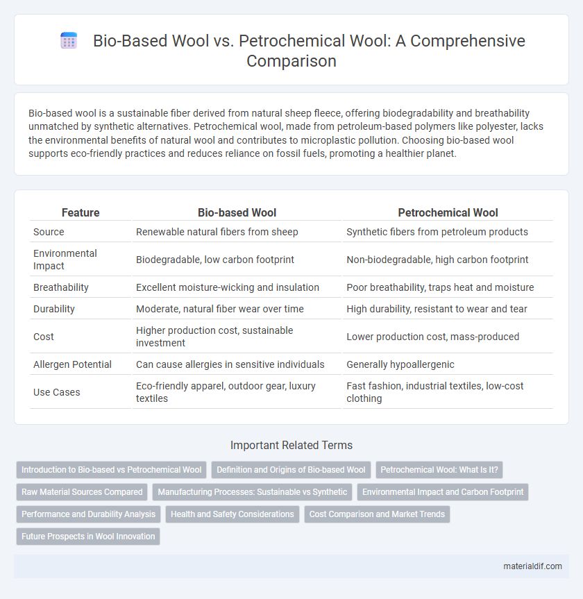 Bio-Based Wool vs. Petrochemical Wool: A Comprehensive Comparison