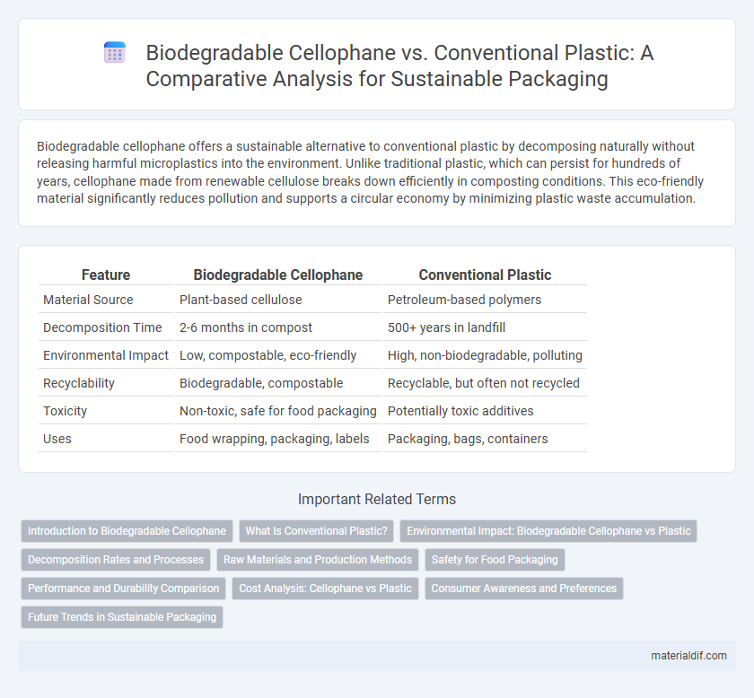 Biodegradable Cellophane vs. Conventional Plastic: A Comparative Analysis for Sustainable Packaging