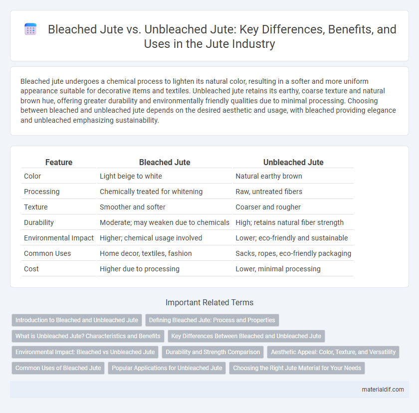 Bleached Jute vs. Unbleached Jute: Key Differences, Benefits, and Uses in the Jute Industry