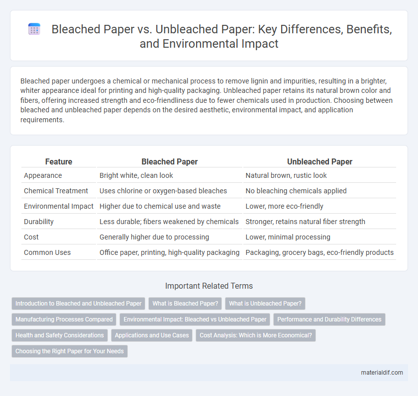 Bleached Paper vs. Unbleached Paper: Key Differences, Benefits, and Environmental Impact