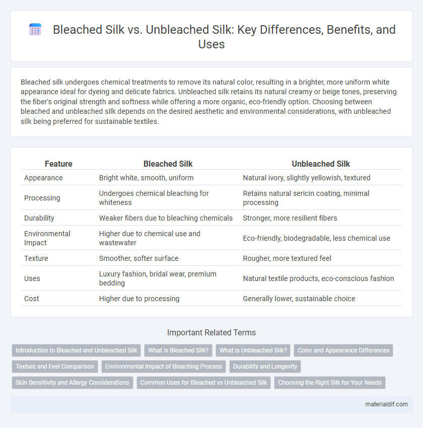 Bleached Silk vs. Unbleached Silk: Key Differences, Benefits, and Uses