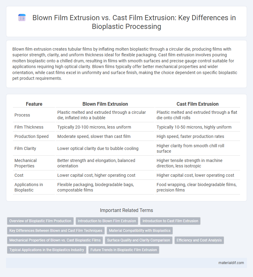 Blown Film Extrusion vs. Cast Film Extrusion: Key Differences in Bioplastic Processing
