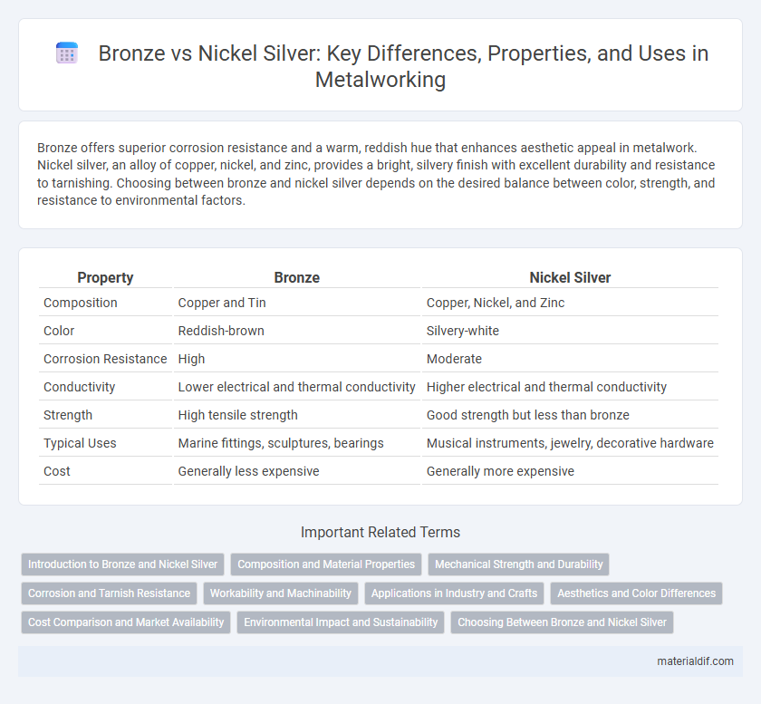 Bronze vs Nickel Silver: Key Differences, Properties, and Uses in Metalworking