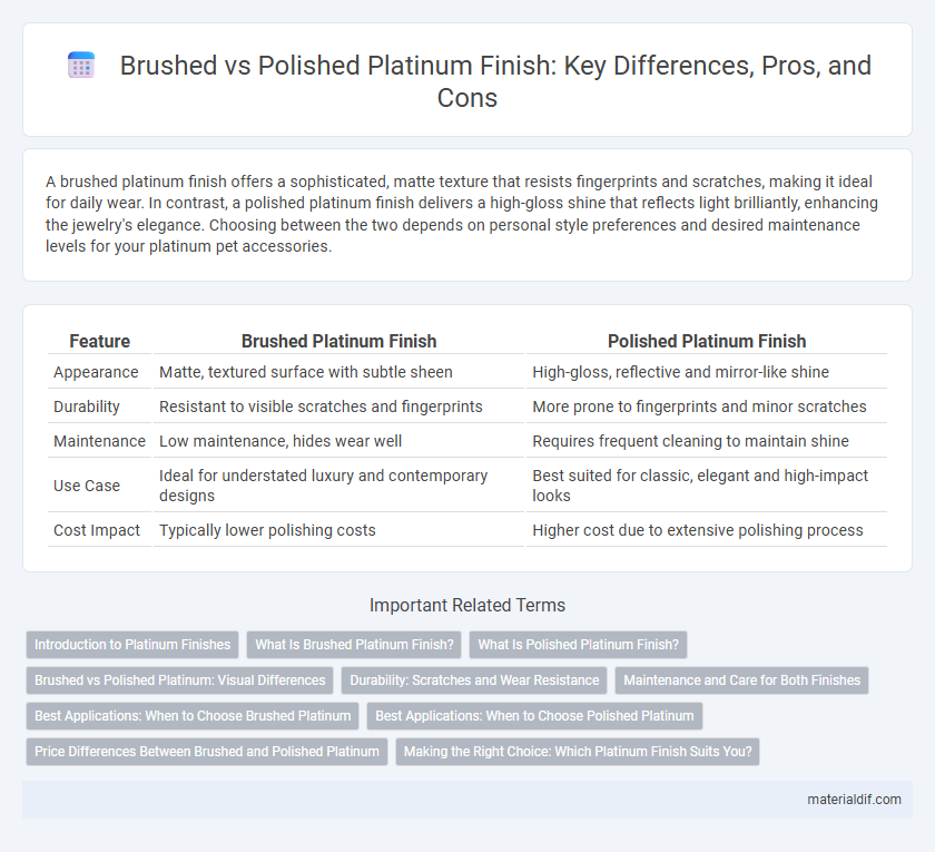 Brushed vs Polished Platinum Finish: Key Differences, Pros, and Cons