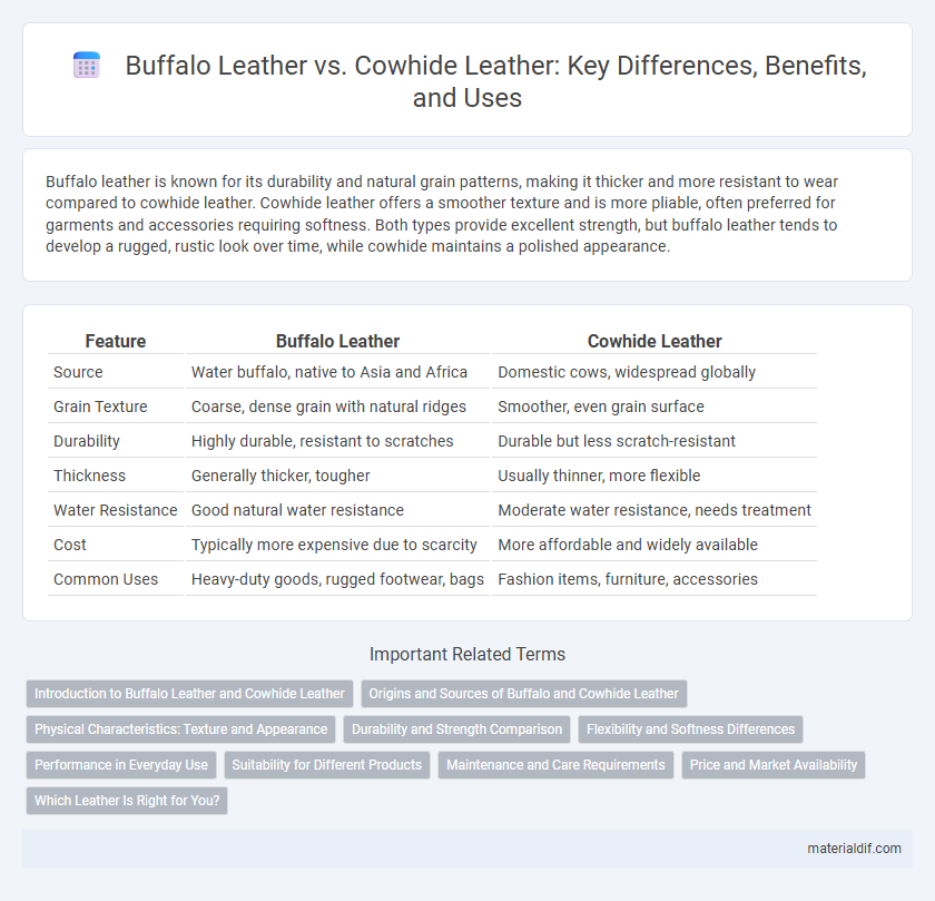 Buffalo Leather vs. Cowhide Leather: Key Differences, Benefits, and Uses