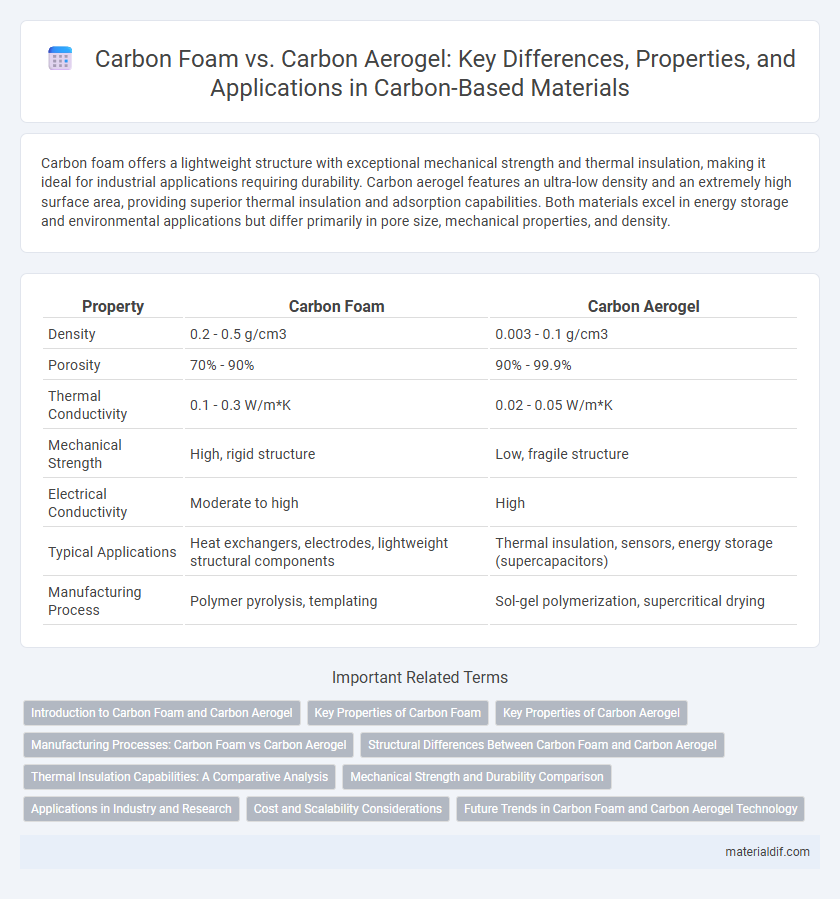 Carbon Foam vs. Carbon Aerogel: Key Differences, Properties, and Applications in Carbon-Based Materials