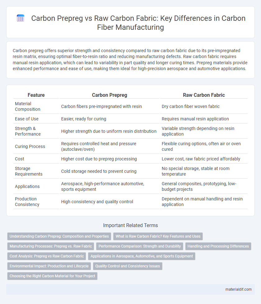 Carbon Prepreg vs Raw Carbon Fabric: Key Differences in Carbon Fiber Manufacturing