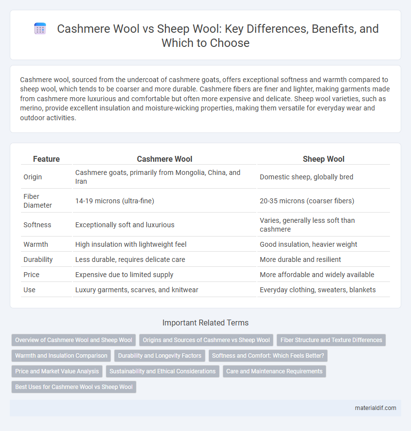 Cashmere Wool vs Sheep Wool: Key Differences, Benefits, and Which to Choose