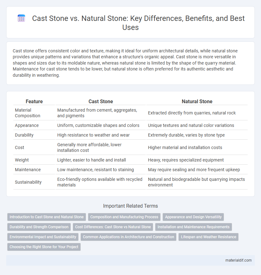 Cast Stone vs. Natural Stone: Key Differences, Benefits, and Best Uses
