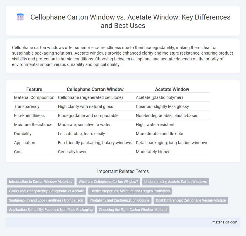 Cellophane Carton Window vs. Acetate Window: Key Differences and Best Uses