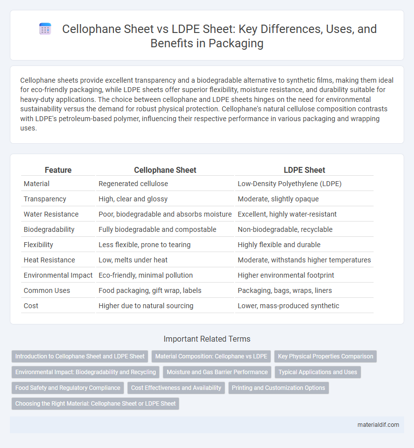 Cellophane Sheet vs LDPE Sheet: Key Differences, Uses, and Benefits in Packaging