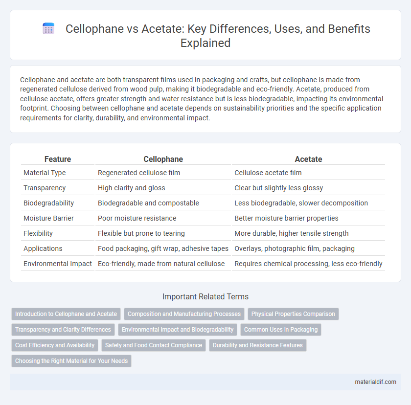 Cellophane vs Acetate: Key Differences, Uses, and Benefits Explained