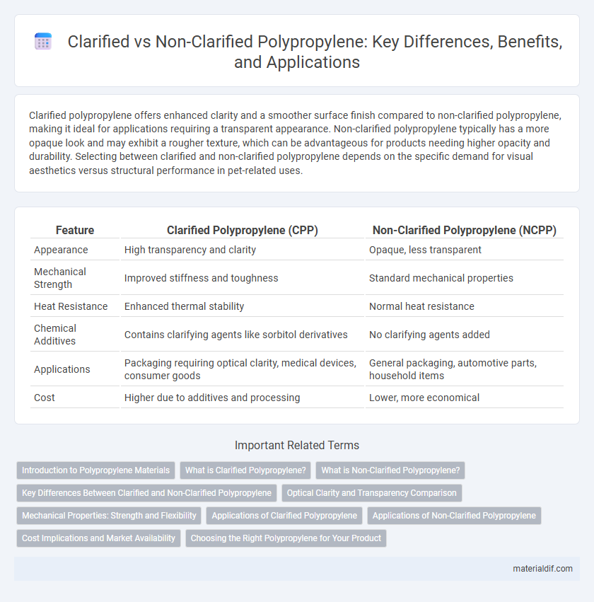 Clarified vs Non-Clarified Polypropylene: Key Differences, Benefits, and Applications