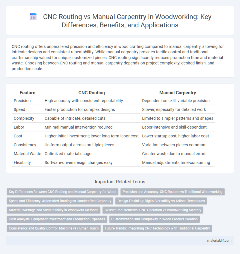 CNC Routing vs Manual Carpentry in Woodworking: Key Differences, Benefits, and Applications