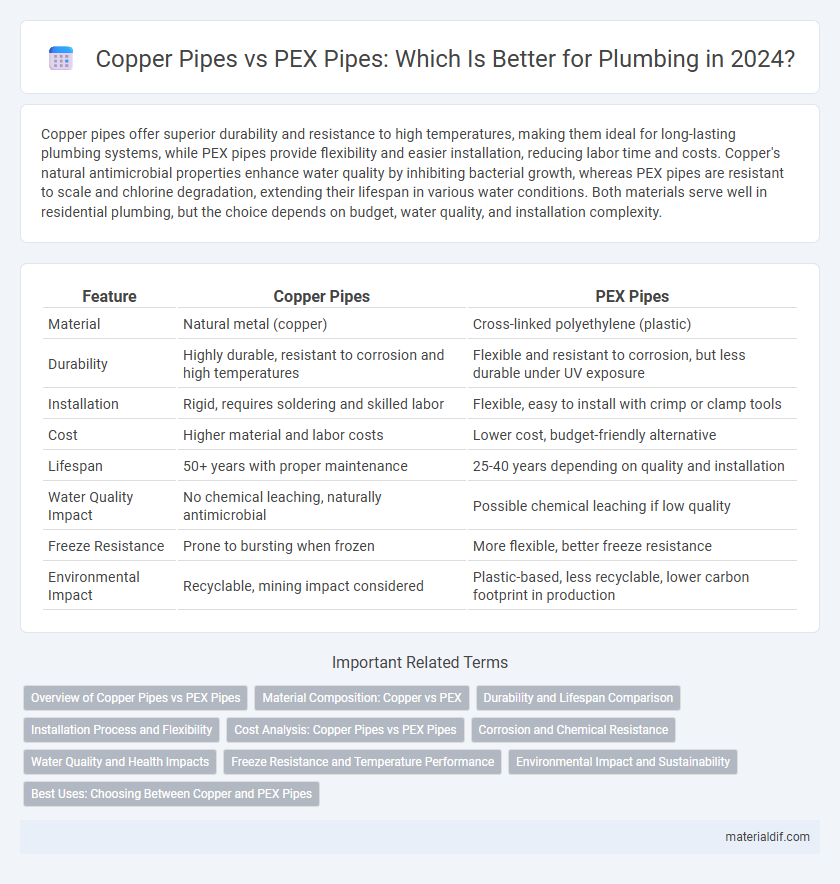 Copper Pipes vs PEX Pipes: Which Is Better for Plumbing in 2024?