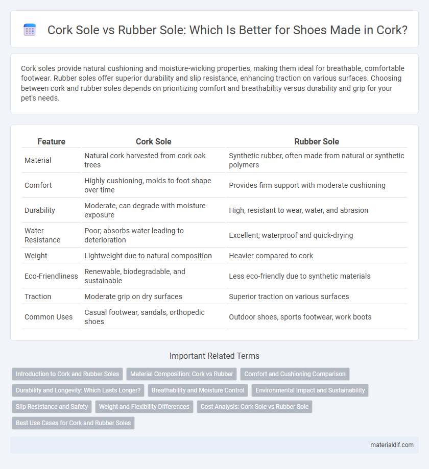 Cork Sole vs Rubber Sole: Which Is Better for Shoes Made in Cork?