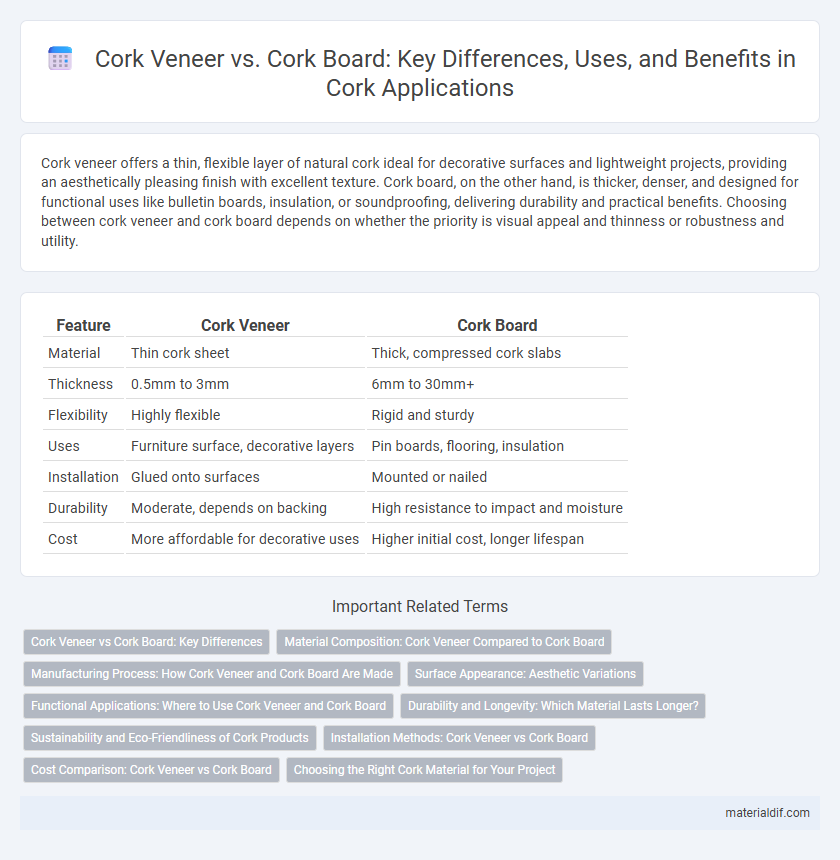 Cork Veneer vs. Cork Board: Key Differences, Uses, and Benefits in Cork Applications