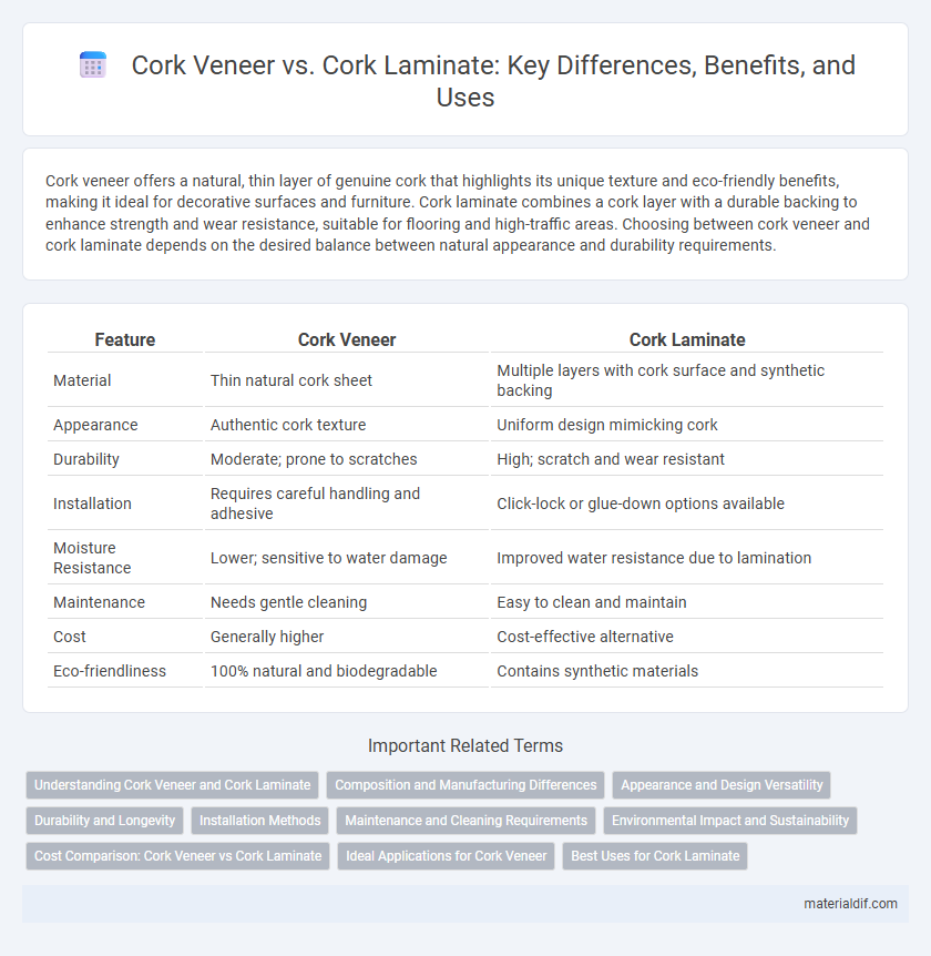 Cork Veneer vs. Cork Laminate: Key Differences, Benefits, and Uses