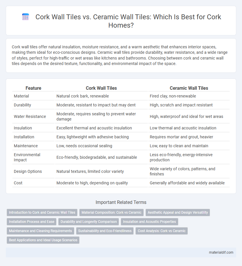 Cork Wall Tiles vs. Ceramic Wall Tiles: Which Is Best for Cork Homes?