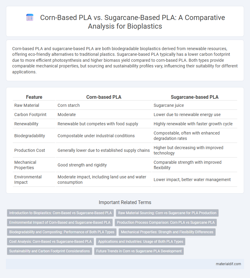 Corn-Based PLA vs. Sugarcane-Based PLA: A Comparative Analysis for Bioplastics