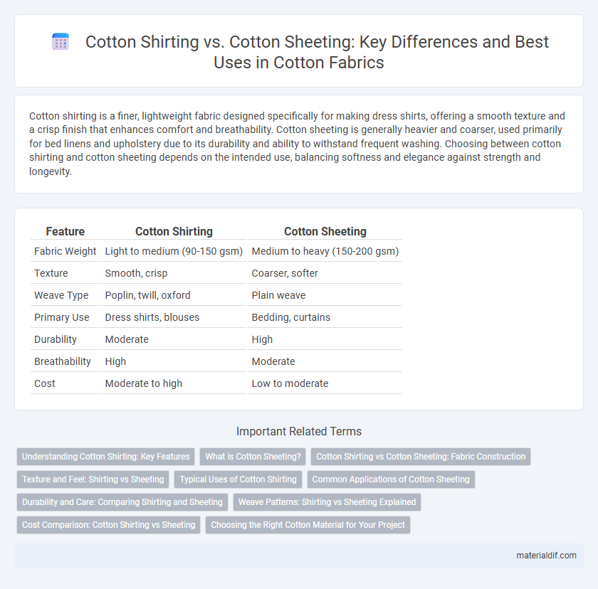 Cotton Shirting vs. Cotton Sheeting: Key Differences and Best Uses in Cotton Fabrics