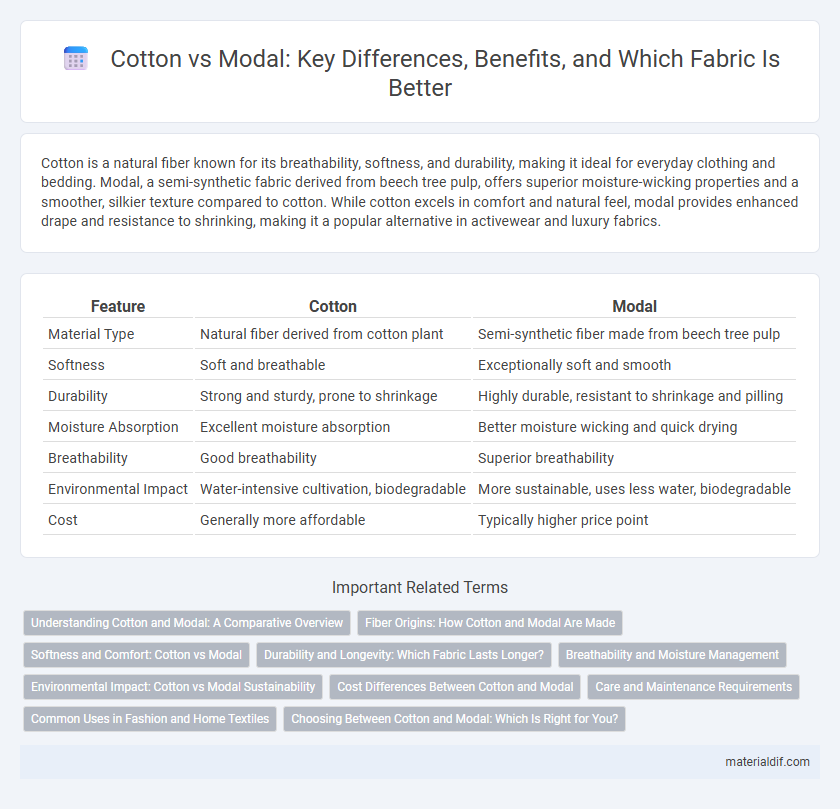 Cotton vs Modal: Key Differences, Benefits, and Which Fabric Is Better