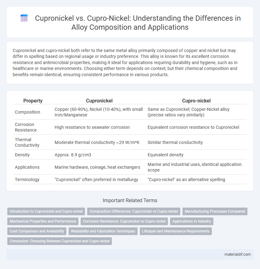 Cupronickel vs. Cupro-Nickel: Understanding the Differences in Alloy Composition and Applications