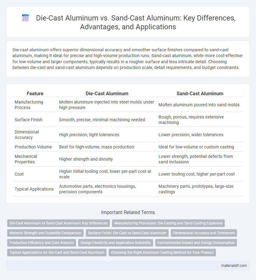 Die-Cast Aluminum vs. Sand-Cast Aluminum: Key Differences, Advantages, and Applications