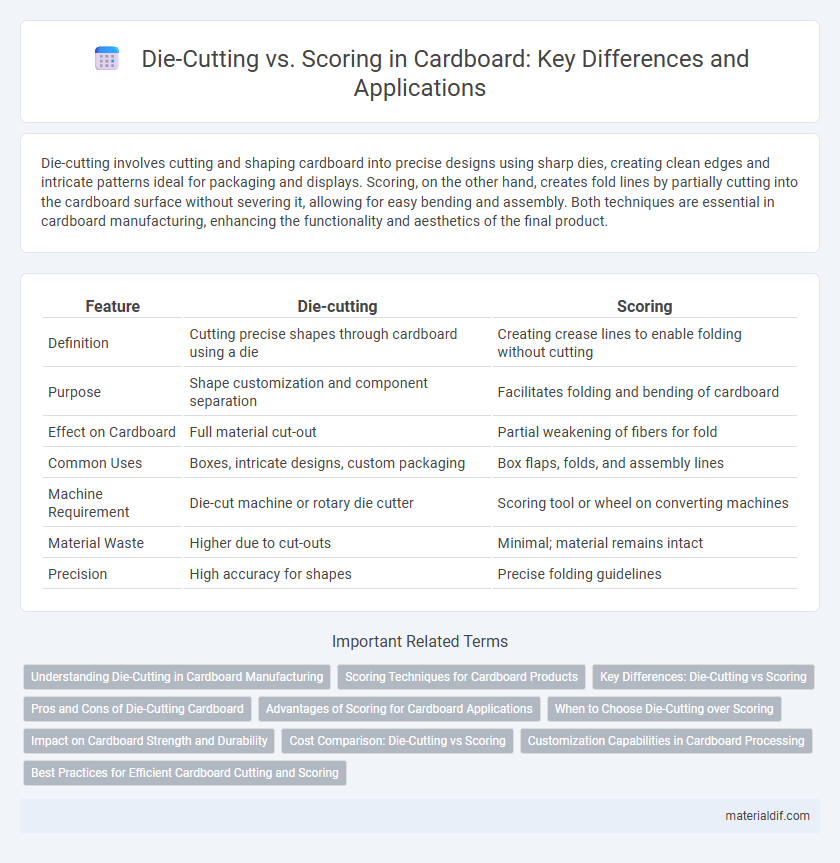 Die-Cutting vs. Scoring in Cardboard: Key Differences and Applications