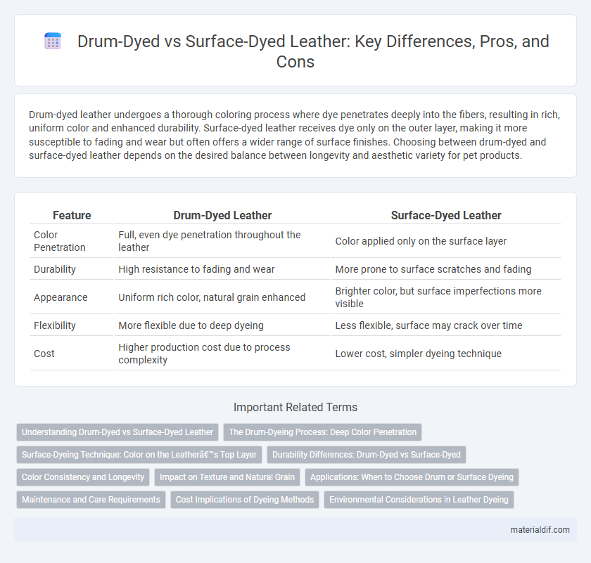 Drum-Dyed vs Surface-Dyed Leather: Key Differences, Pros, and Cons