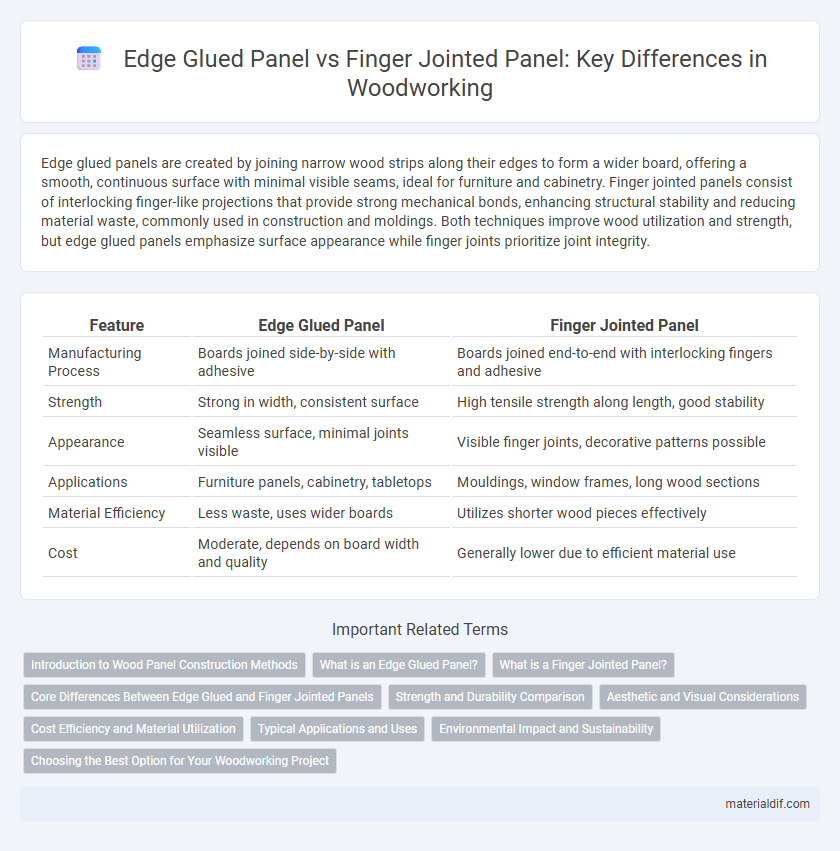 Edge Glued Panel vs Finger Jointed Panel: Key Differences in Woodworking