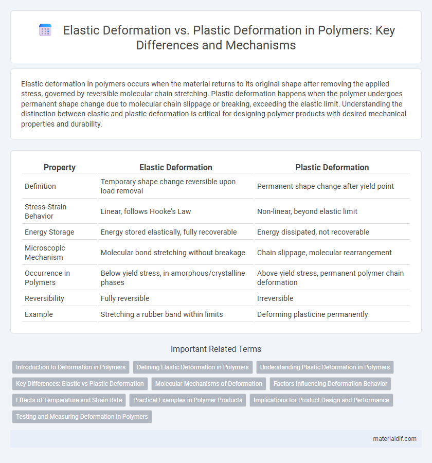 Elastic Deformation vs. Plastic Deformation in Polymers: Key Differences and Mechanisms