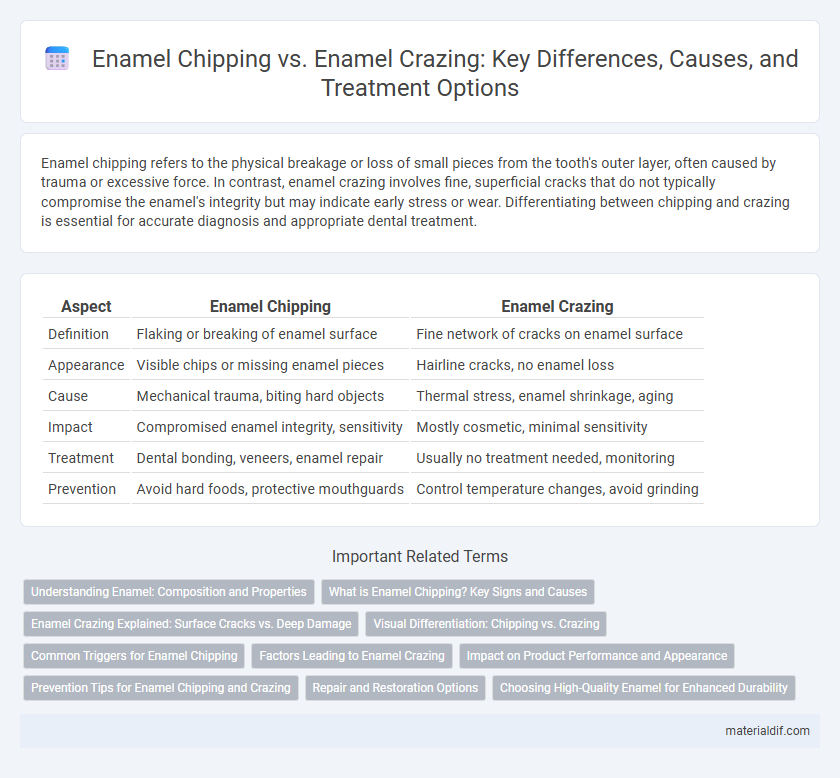 Enamel Chipping vs. Enamel Crazing: Key Differences, Causes, and Treatment Options