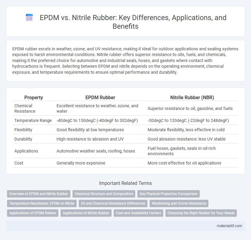 EPDM vs. Nitrile Rubber: Key Differences, Applications, and Benefits