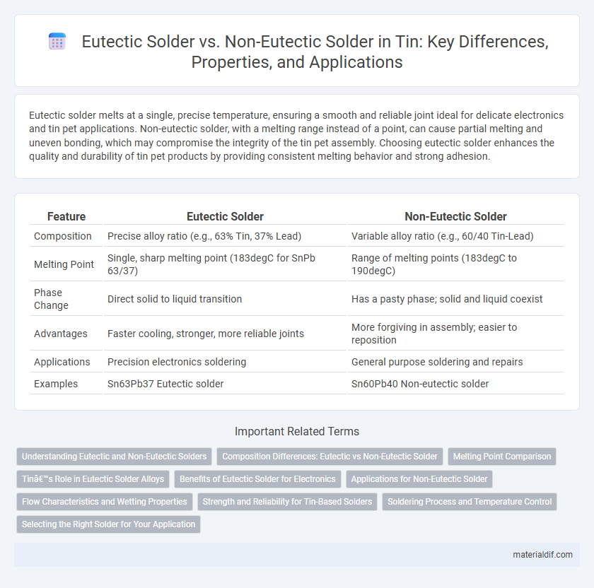 Eutectic Solder vs. Non-Eutectic Solder in Tin: Key Differences, Properties, and Applications