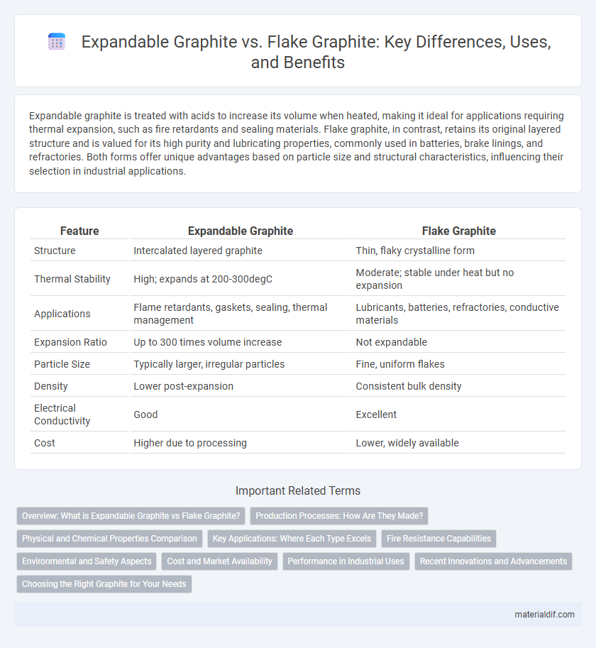 Expandable Graphite vs. Flake Graphite: Key Differences, Uses, and Benefits