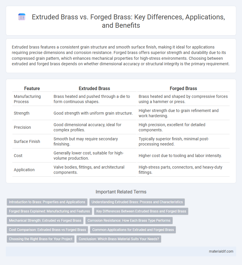 Extruded Brass vs. Forged Brass: Key Differences, Applications, and Benefits
