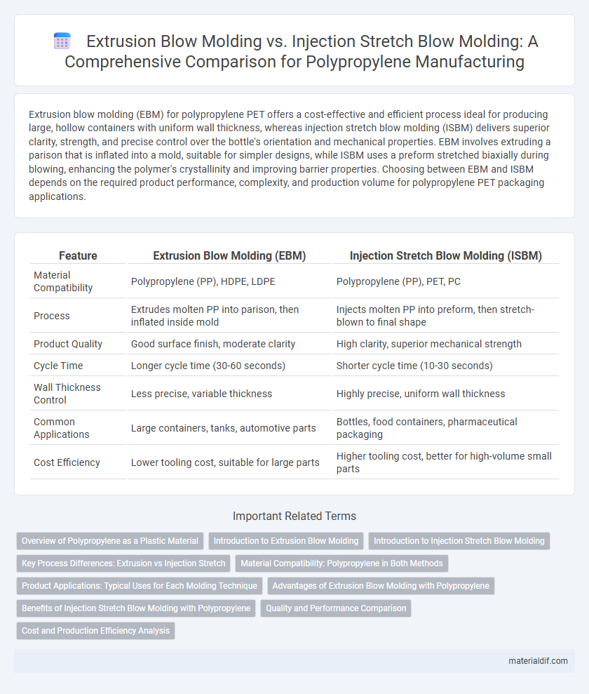 Extrusion Blow Molding vs. Injection Stretch Blow Molding: A Comprehensive Comparison for Polypropylene Manufacturing