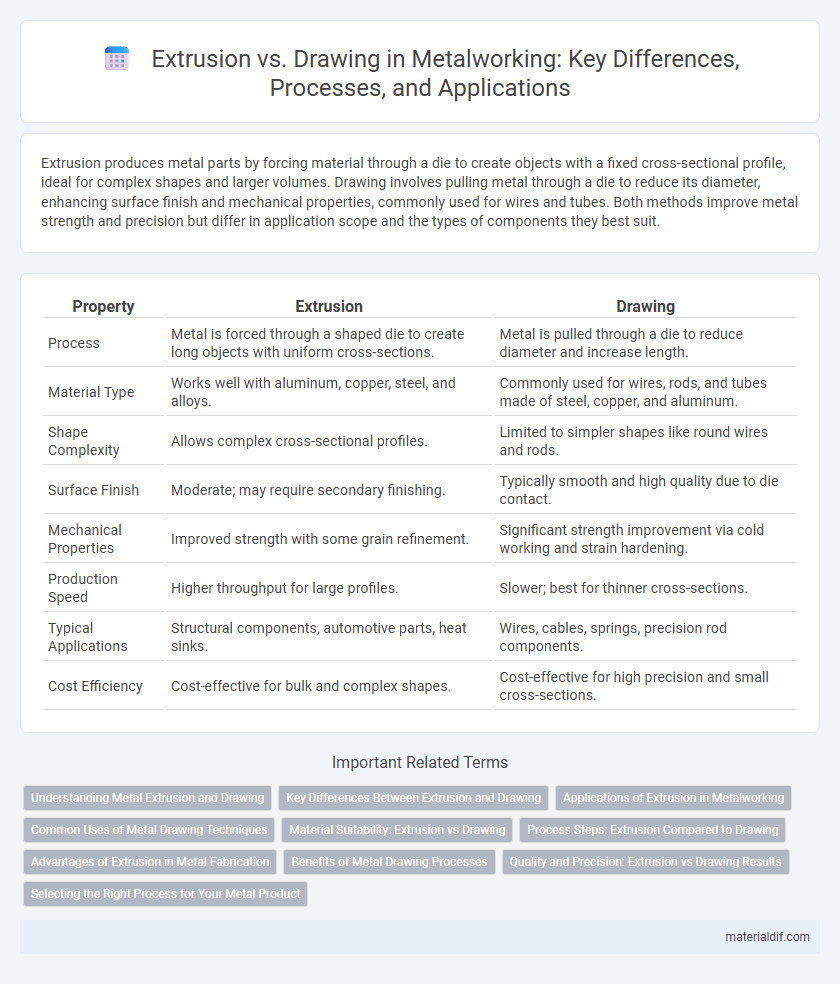 Extrusion vs. Drawing in Metalworking: Key Differences, Processes, and Applications