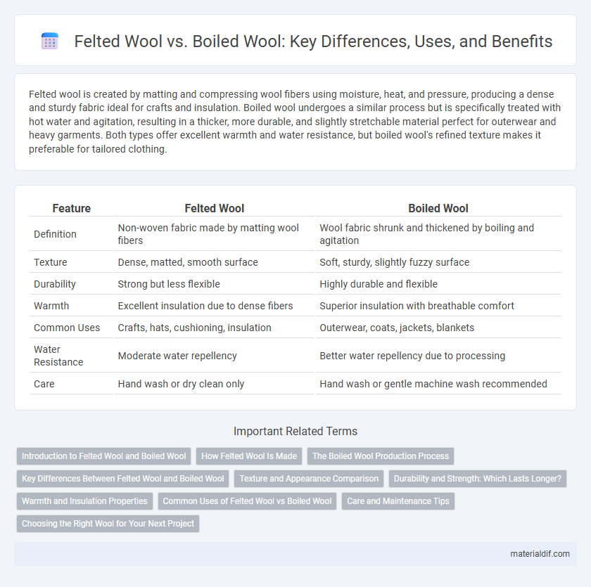 Felted Wool vs. Boiled Wool: Key Differences, Uses, and Benefits