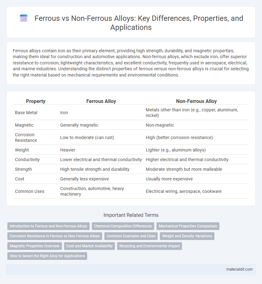 Ferrous vs Non-Ferrous Alloys: Key Differences, Properties, and Applications