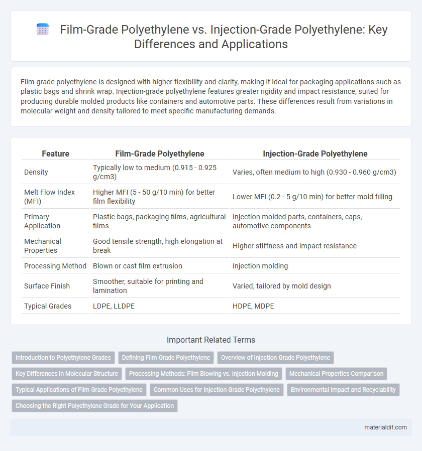 Film-Grade Polyethylene vs. Injection-Grade Polyethylene: Key Differences and Applications