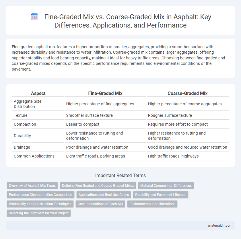 Fine-Graded Mix vs. Coarse-Graded Mix in Asphalt: Key Differences, Applications, and Performance