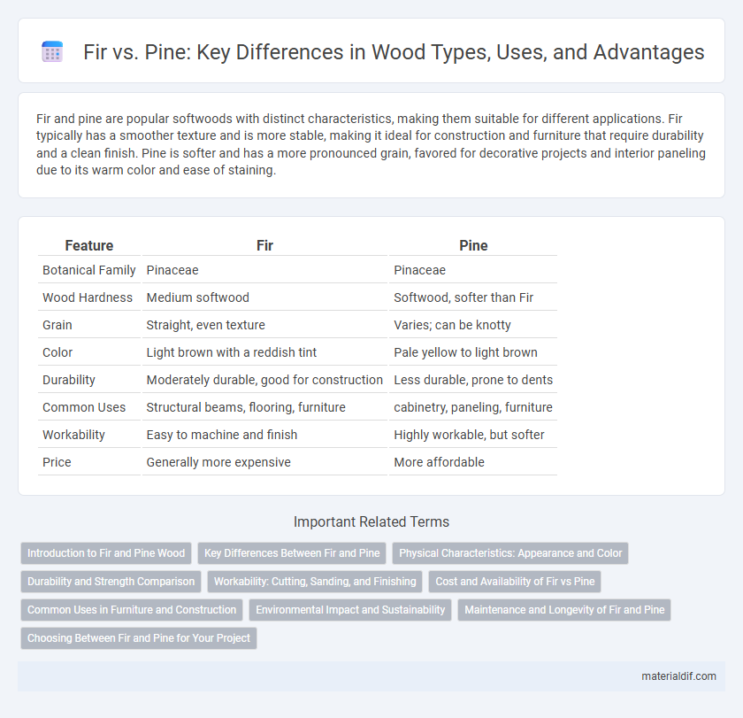 Fir vs. Pine: Key Differences in Wood Types, Uses, and Advantages